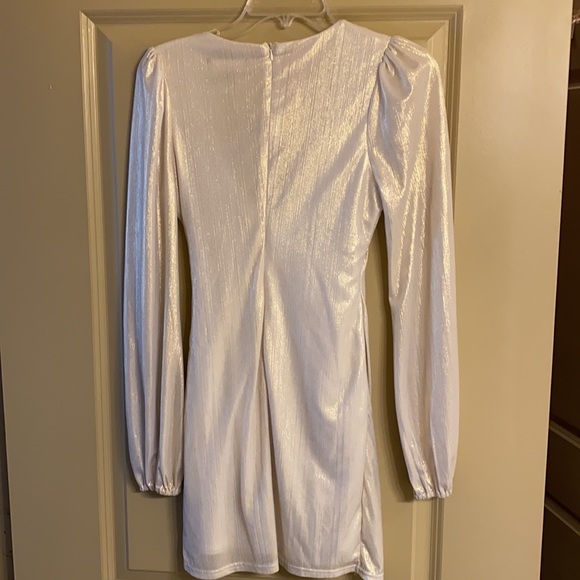White and gold iridescent mini dress - Picture 2 of 2